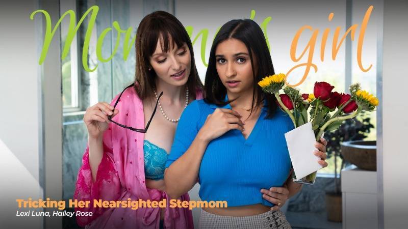 Lexi Luna Hailey Rose Tricking Her Nearsighted Stepmom Bigtits  